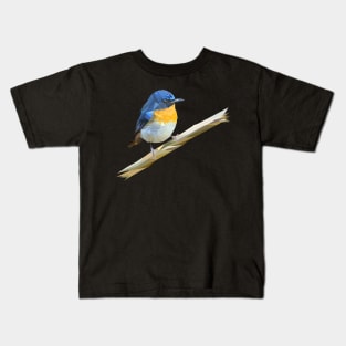 Bird on a branch Kids T-Shirt